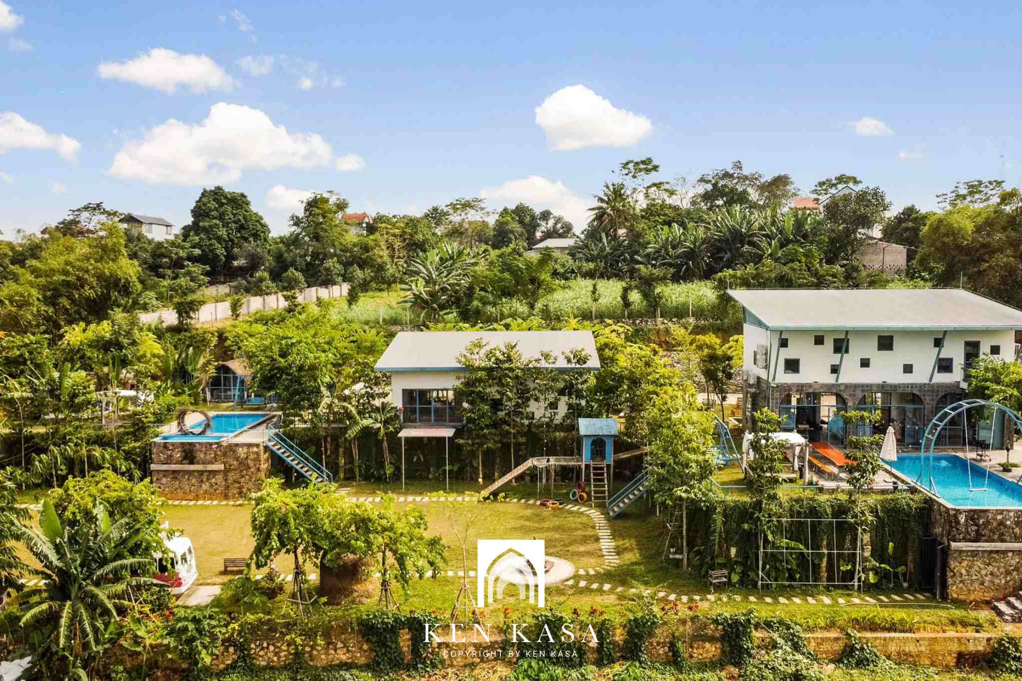 Mẫu nh&agrave; homestay hoya house Ba V&igrave; 